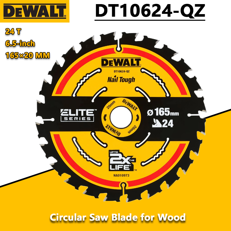 Power Tools For Woodworking - DEWALT DT10624-QZ 1/3pcs 24T Construction Circular