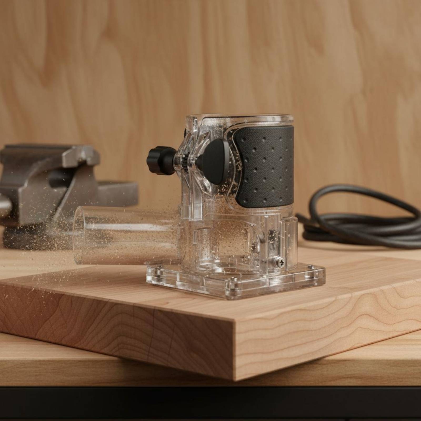 Transparent Router Dust Hood T - огляд і ціна Router Trim Base