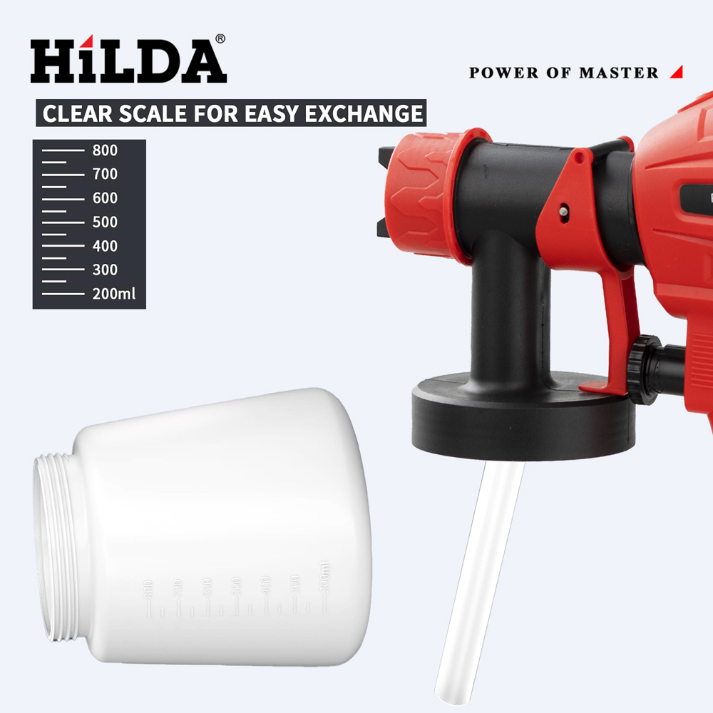 HILDA 800ML Electric Spray Gun - огляд і ціна Power Tools Pink