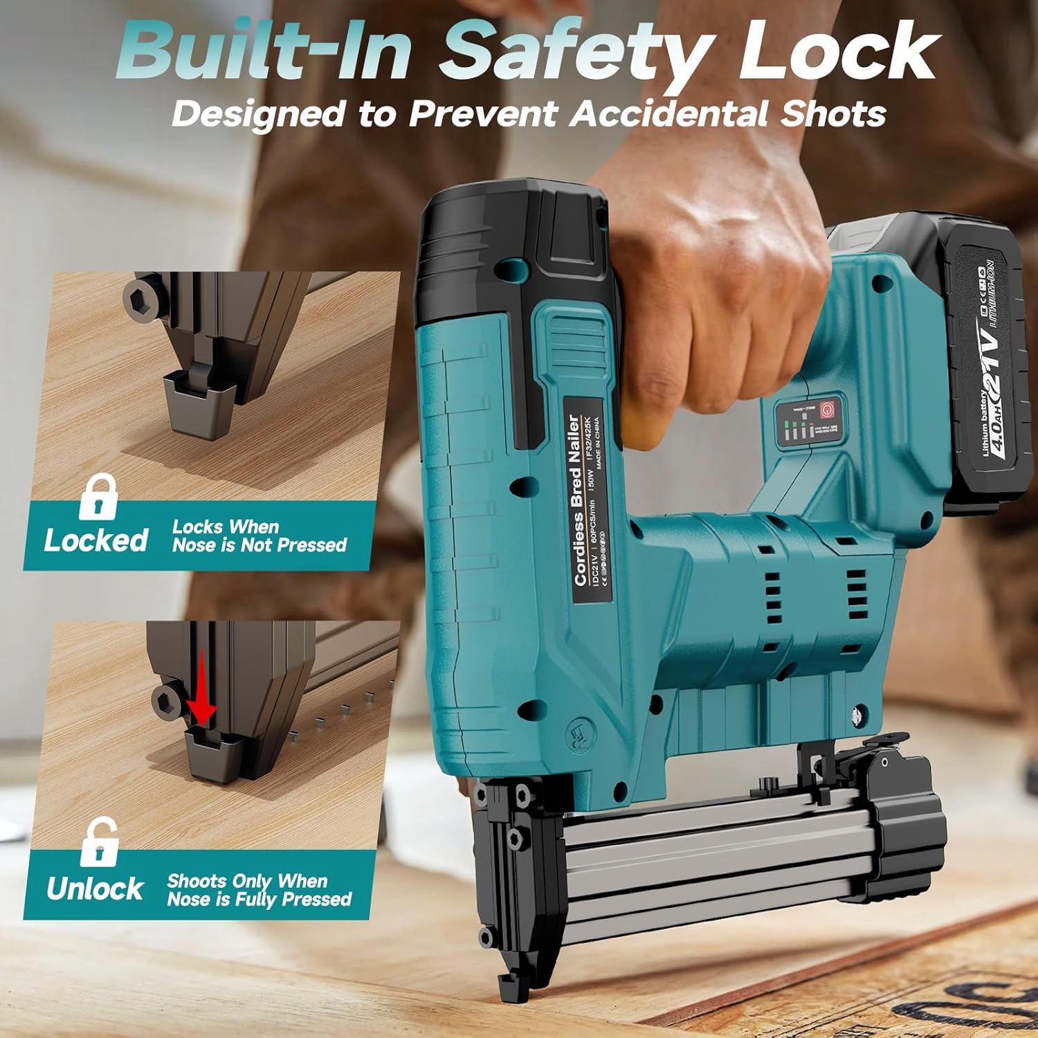 Brushless Brad Nail Gun 2 in 1 - огляд і ціна Nail Gun Brad