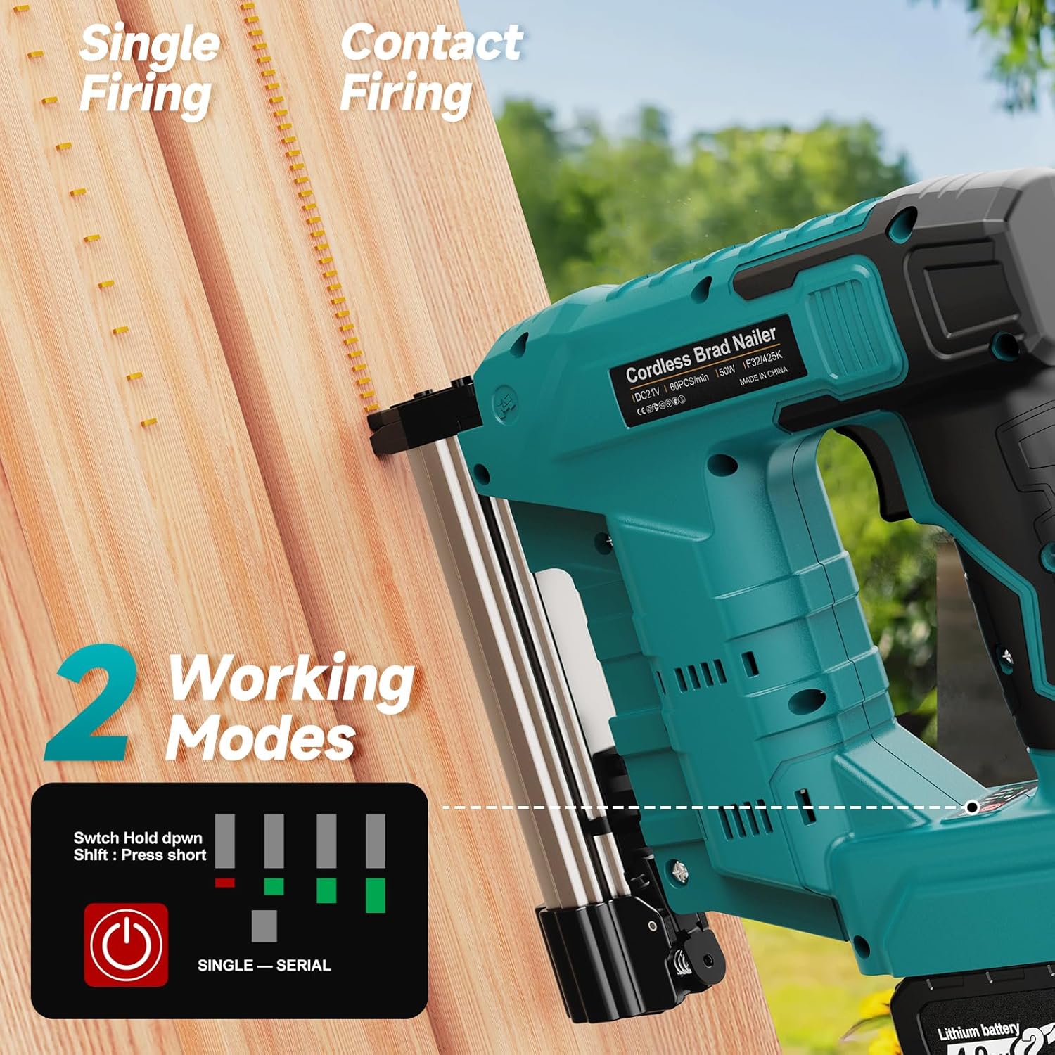 Brushless Brad Nail Gun 2 in 1 - огляд і ціна Nail Gun Brad