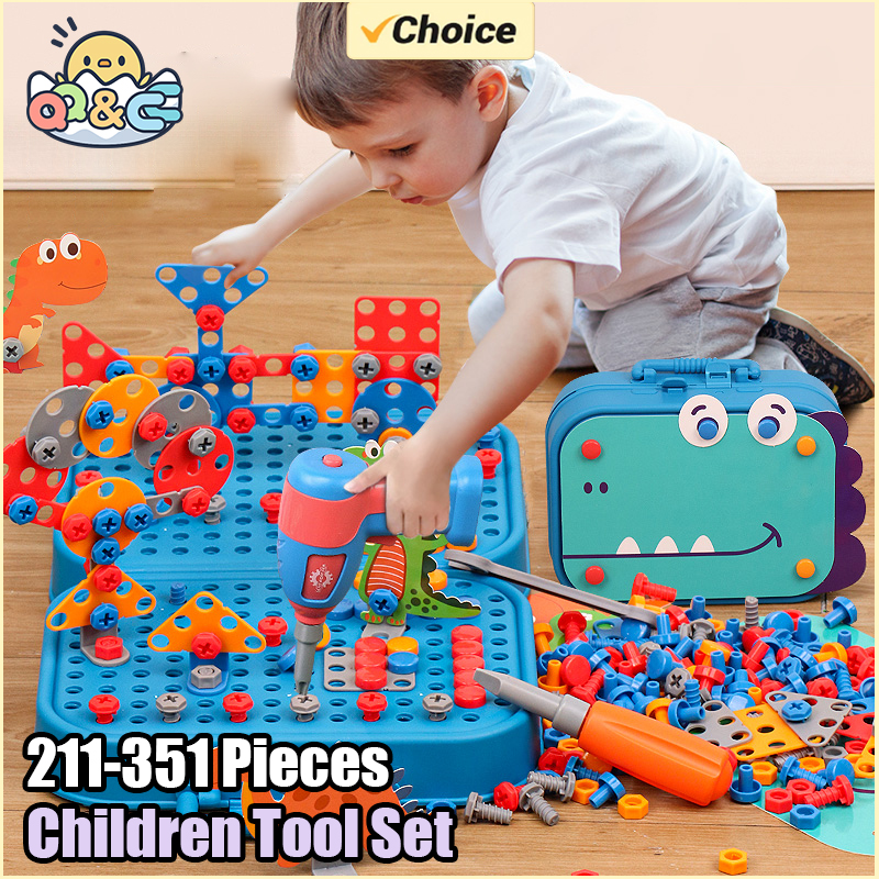 211-351Pieces Children Tool Se - огляд і ціна Power Tools Kids