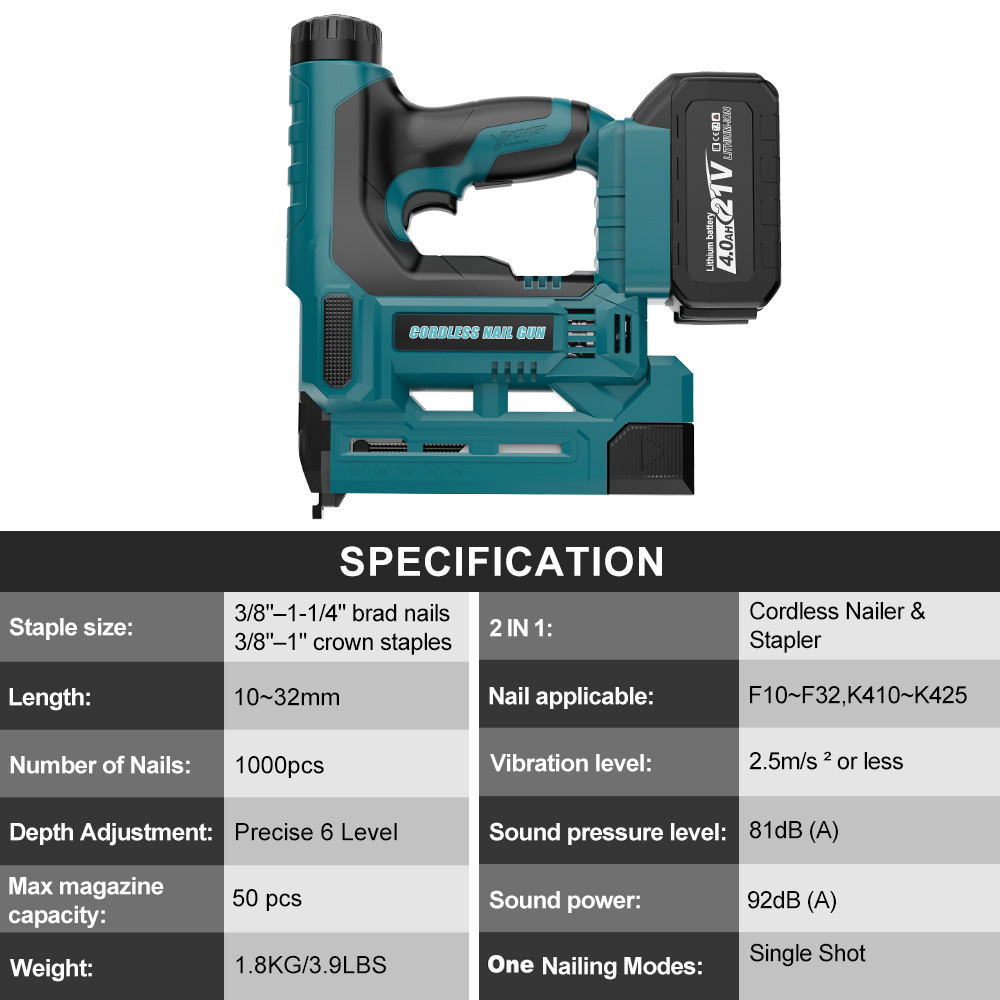 YEARTOP 6 Gear Depth Adjust El - огляд і ціна Nail Gun Brad