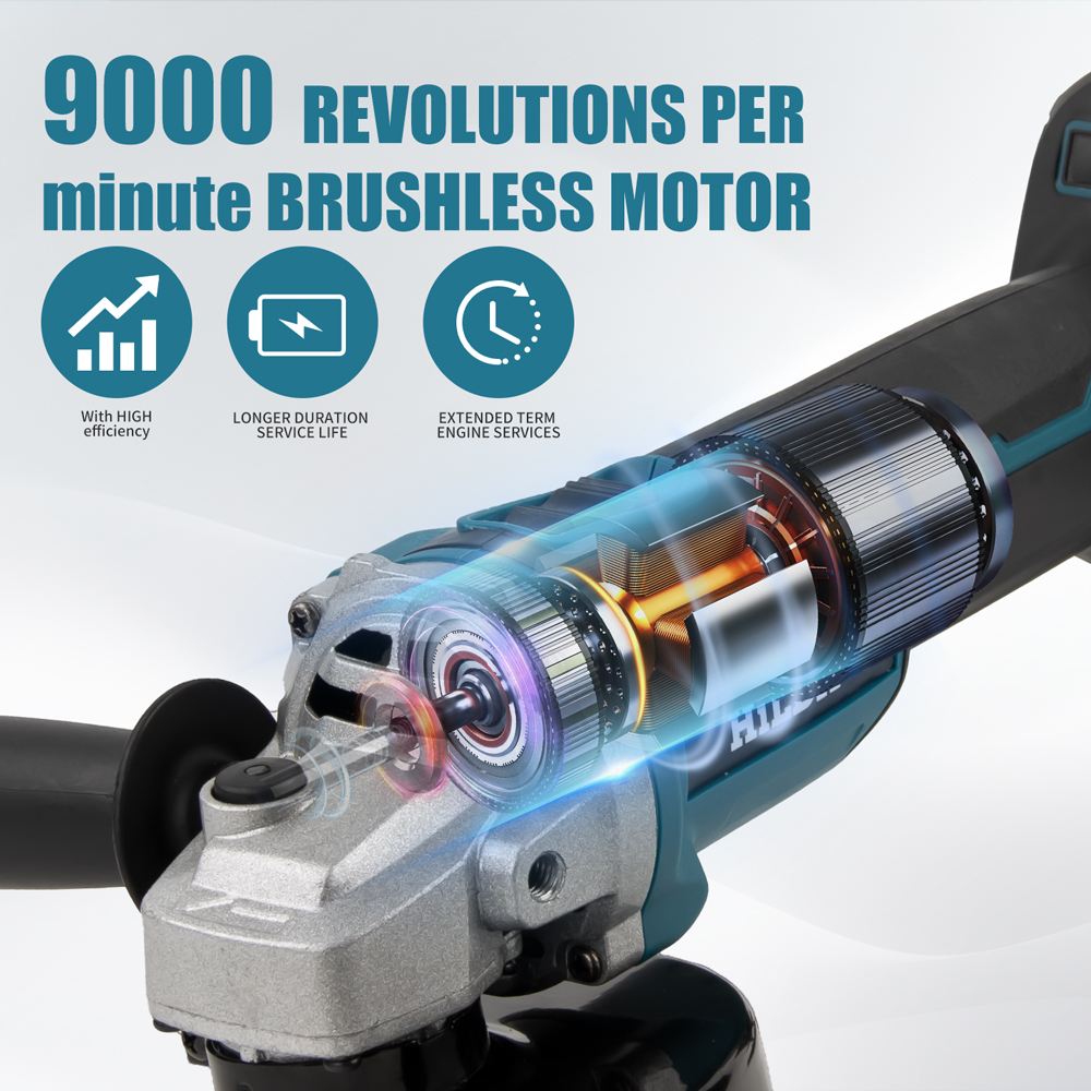 HILDA 21V Brushless Angle Grin - огляд і ціна Power Tools Pink