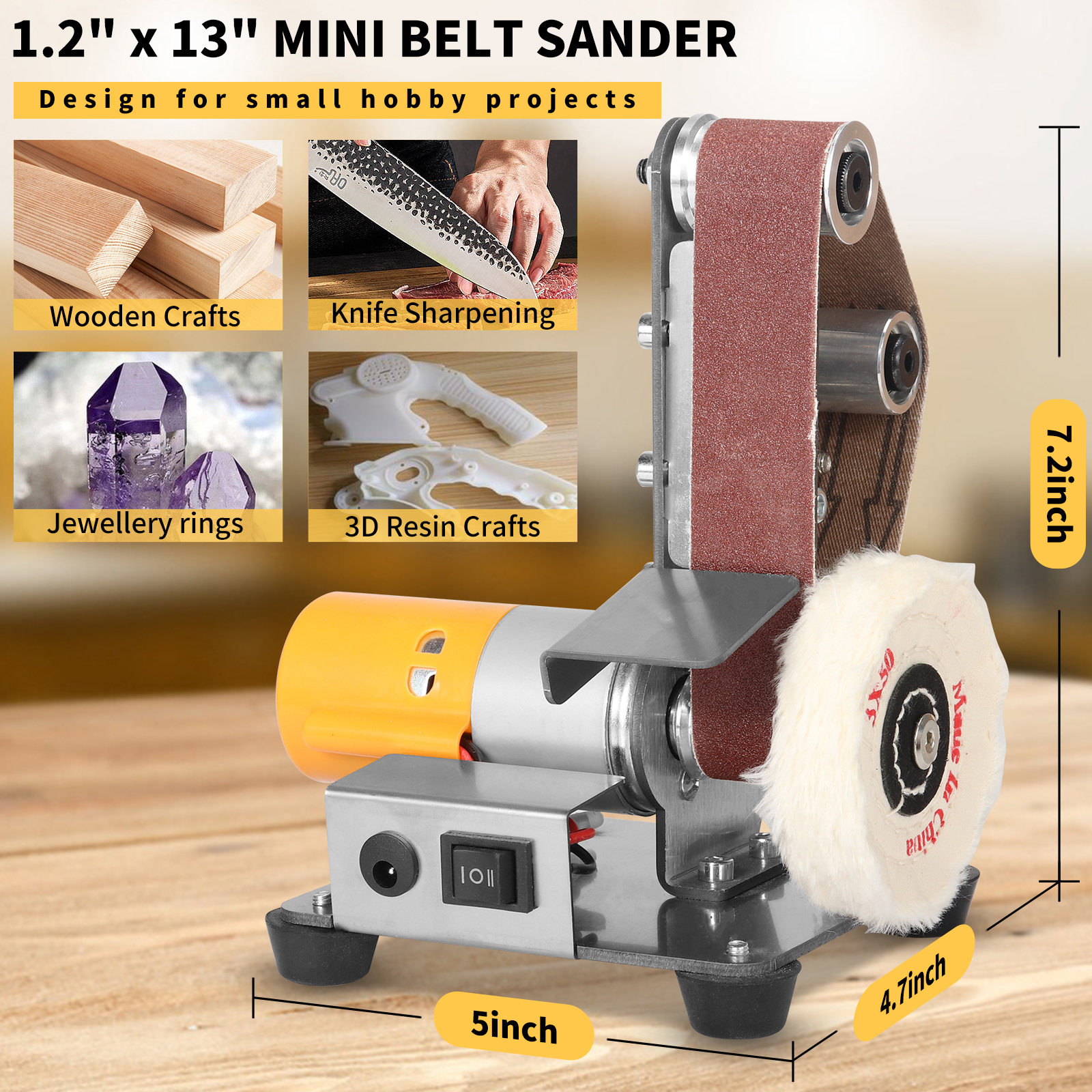 Mini Speed Regulating Electric - огляд і ціна Belt Sander Portable
