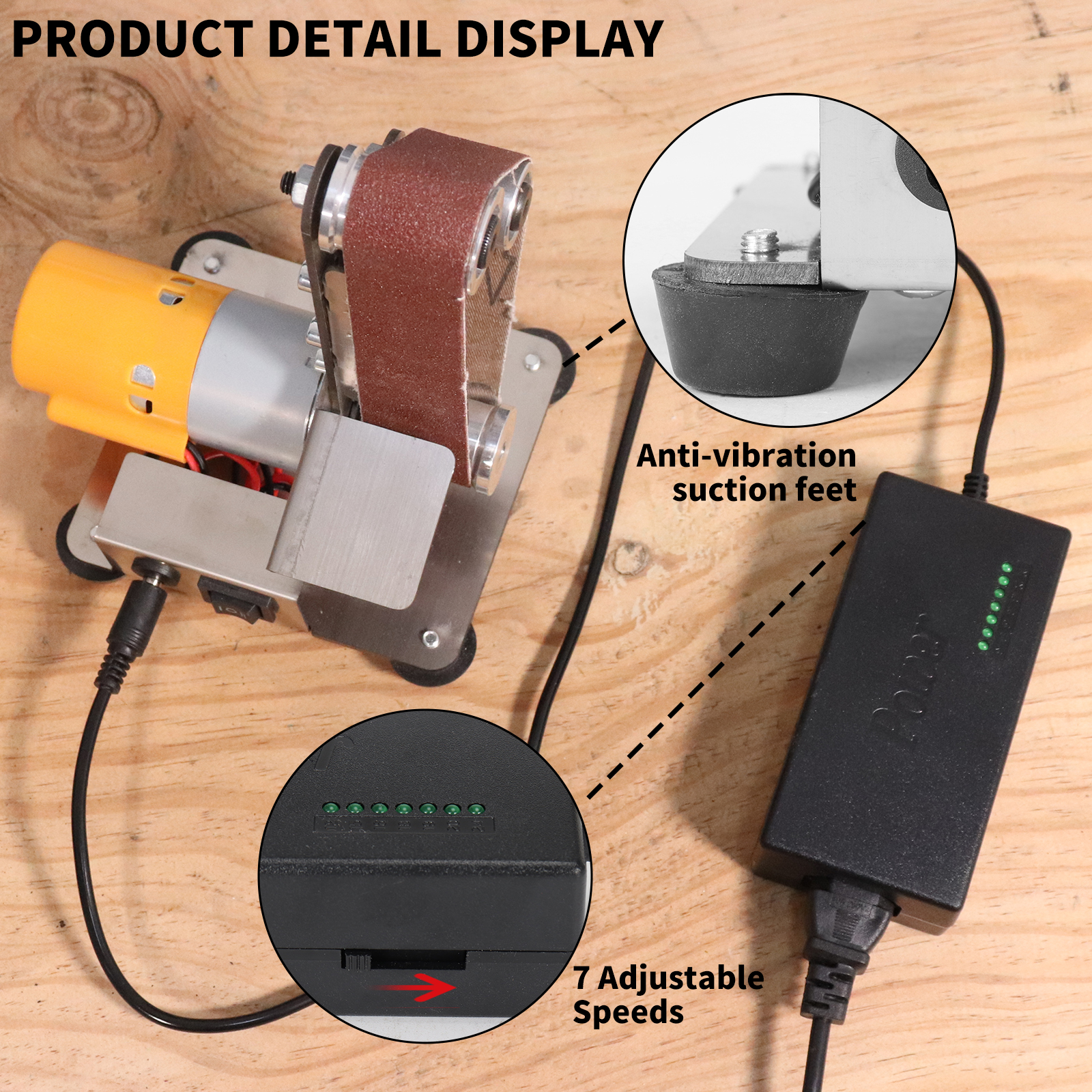 Mini Speed Regulating Electric - огляд і ціна Belt Sander Portable