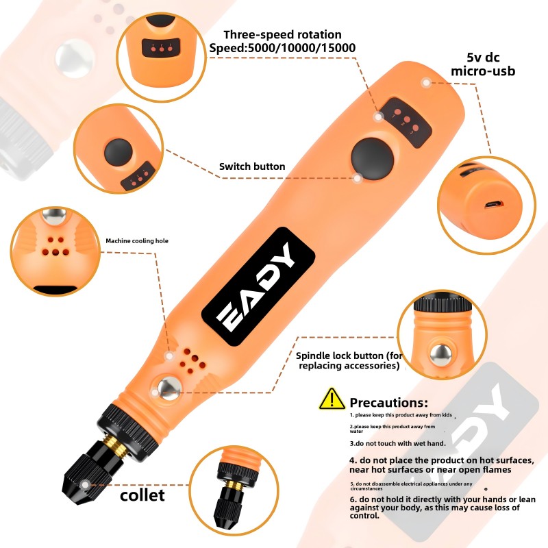 USB Cordless Rotary Tool Kit – - огляд і ціна Power Tools On Sale