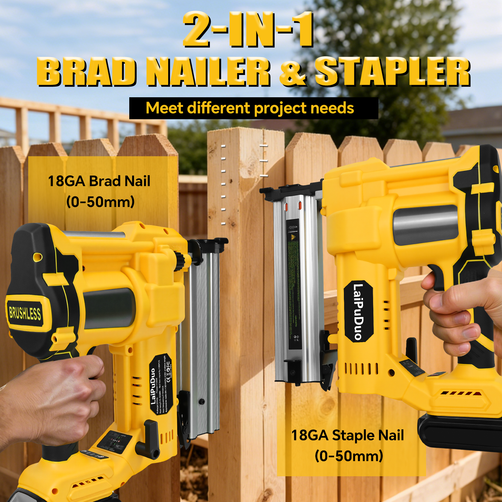 Brushless Brad Nailer 0-50mm 2 - огляд і ціна Nail Gun Brad