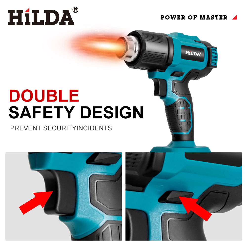HILDA Handheld Hot Air Gun Adj - огляд і ціна Power Tools Pink