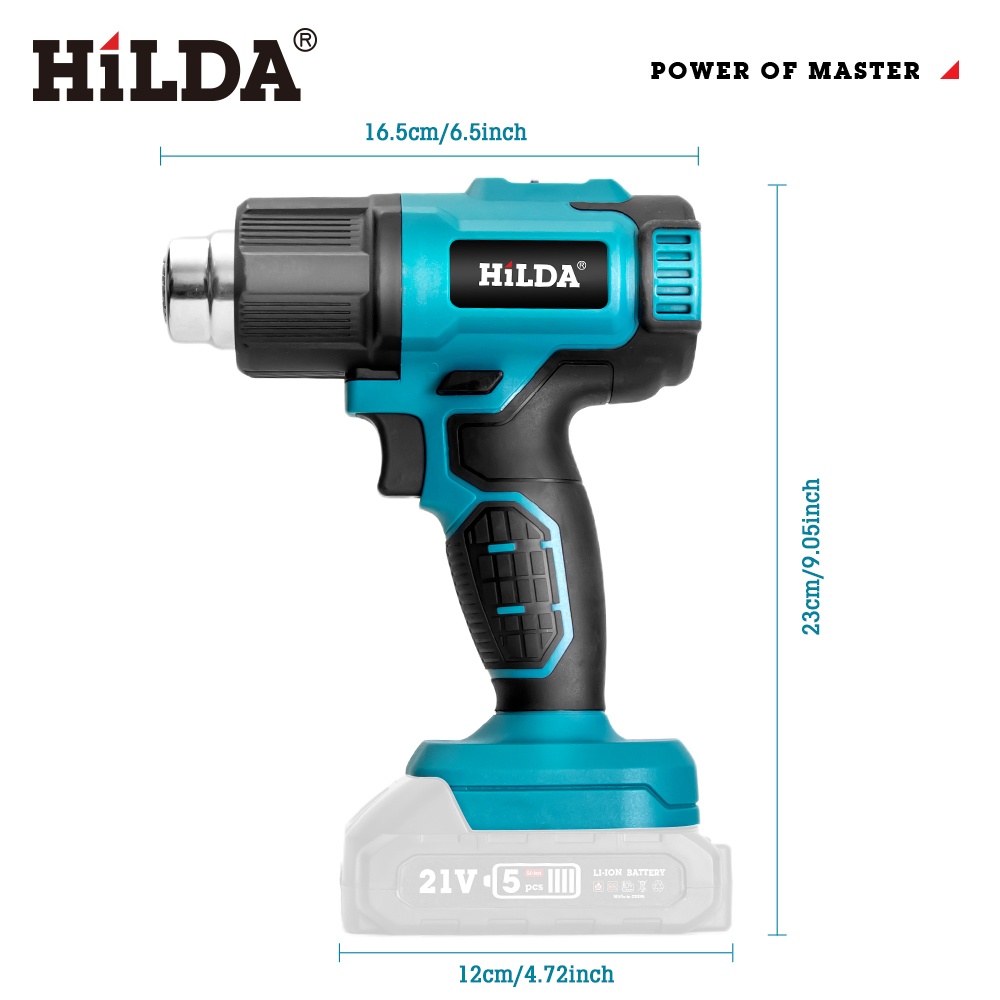 HILDA Handheld Hot Air Gun Adj - огляд і ціна Power Tools Pink