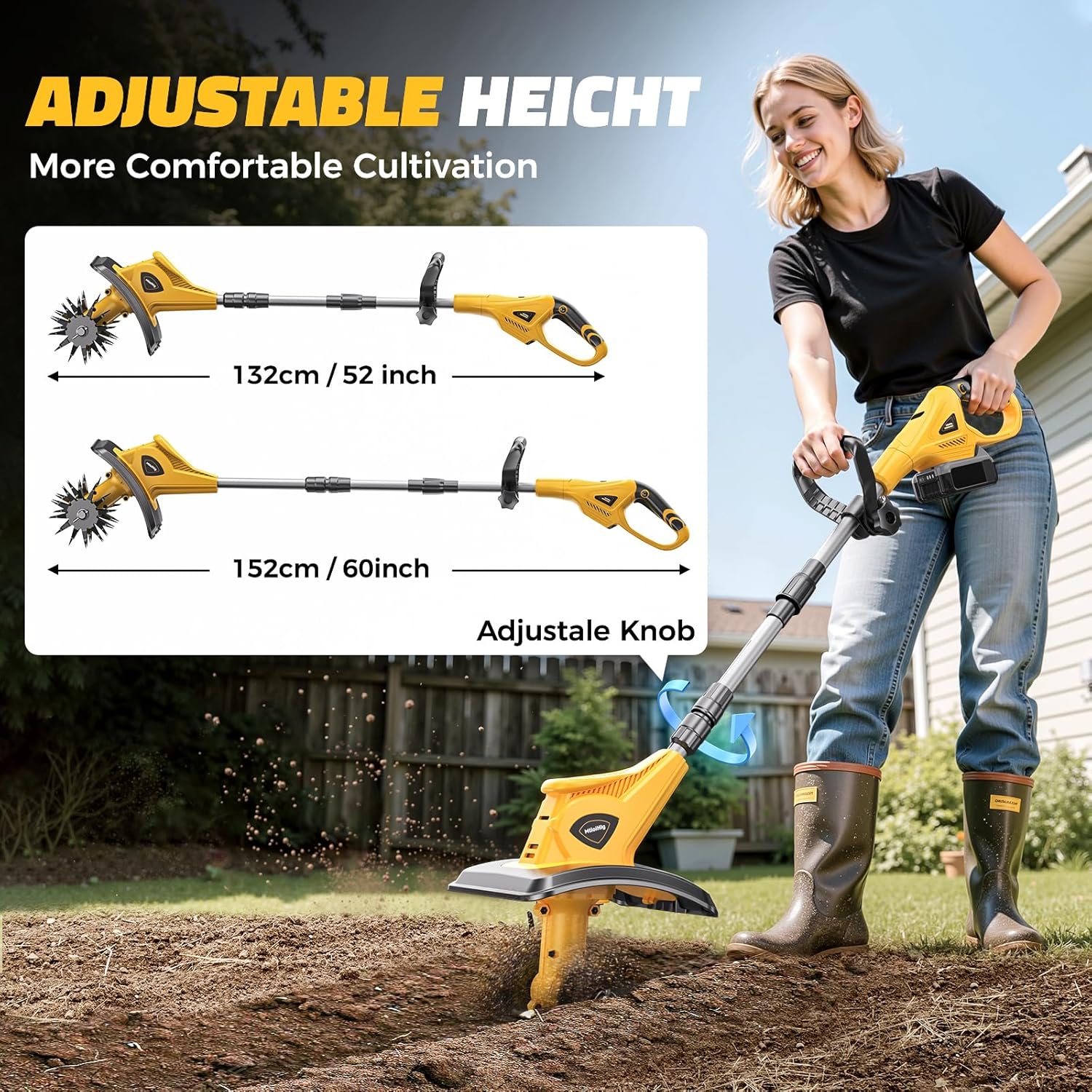 Cordless Tiller Cultivator Com - огляд і ціна Power Tools On Sale