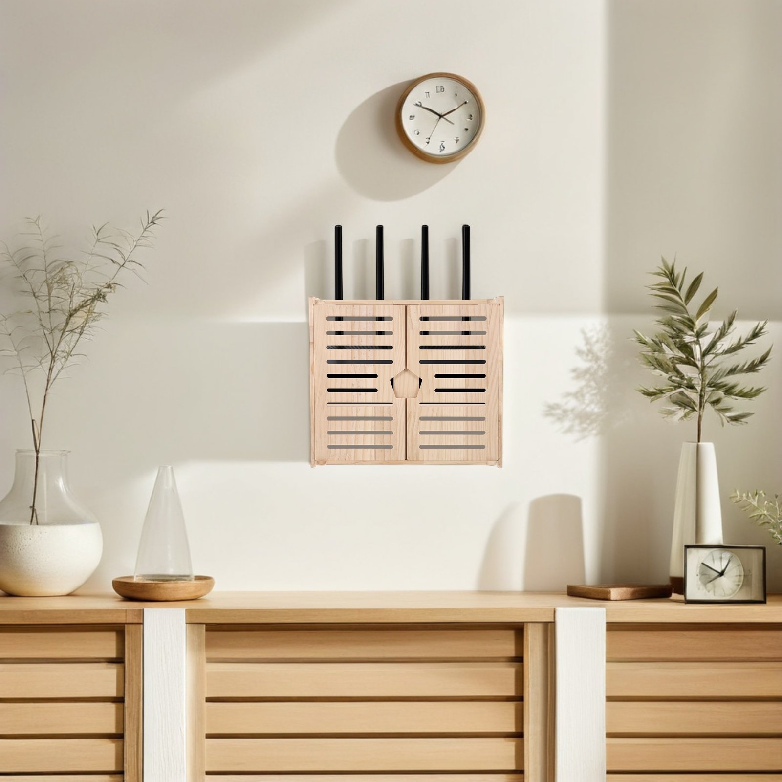 Wooden WiFi Router Storage Box - огляд і ціна Power Tools Rack