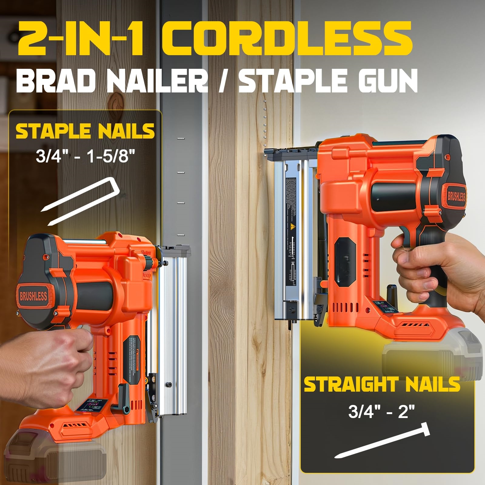 Brushless Electric Brad Nail G - огляд і ціна Nail Gun Brad