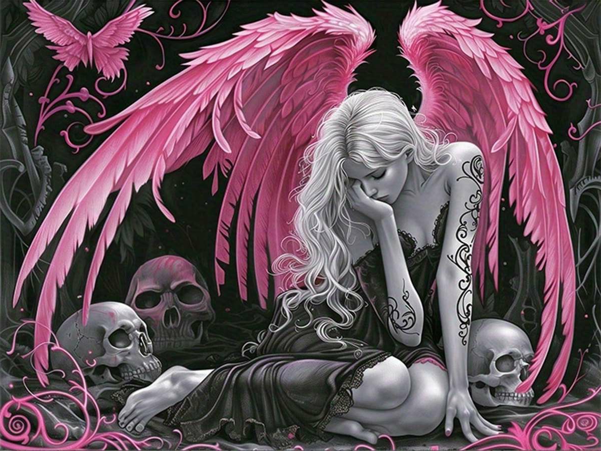 Gothic Pink Winged Fallen Ange - огляд і ціна Power Tools Pink