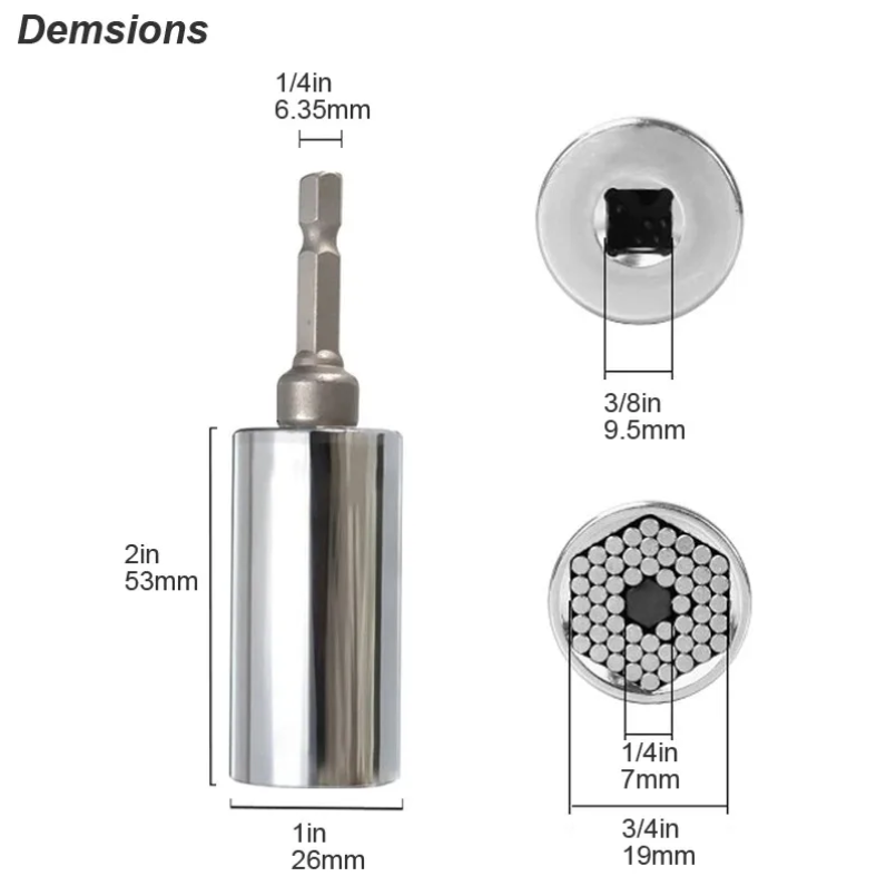 Universal Socket Wrench Head S - огляд і ціна Power Key Tools