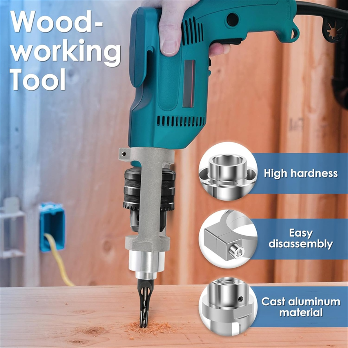 ABNJ Square Hole Drill Bit Ada - огляд і ціна Power Tools For Woodworking