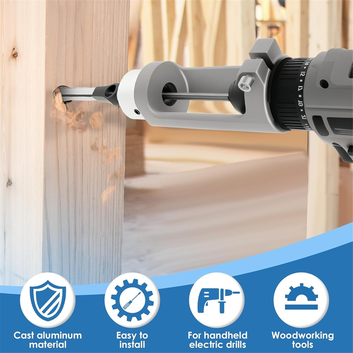 ABNJ Square Hole Drill Bit Ada - огляд і ціна Power Tools For Woodworking