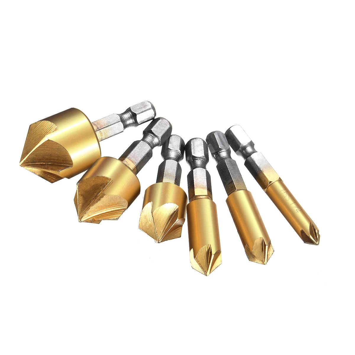 6 Pcs 6mm-19mm 5 Flute HSS Cou - огляд і ціна Power Tools Quotes