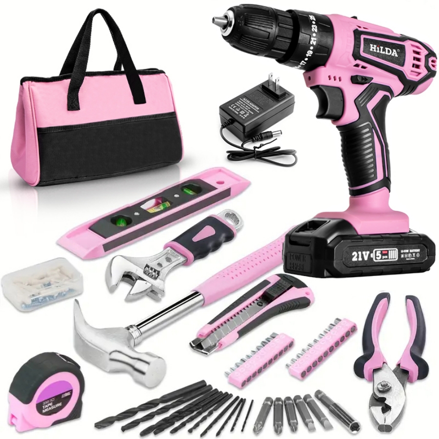 HILDA 21V Pink Drill Electric  - огляд і ціна Power Tools Pink