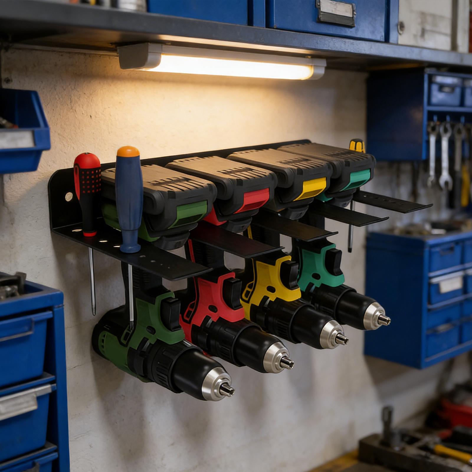 Electric Drill Holder with Scr - огляд і ціна Power Tools Rack