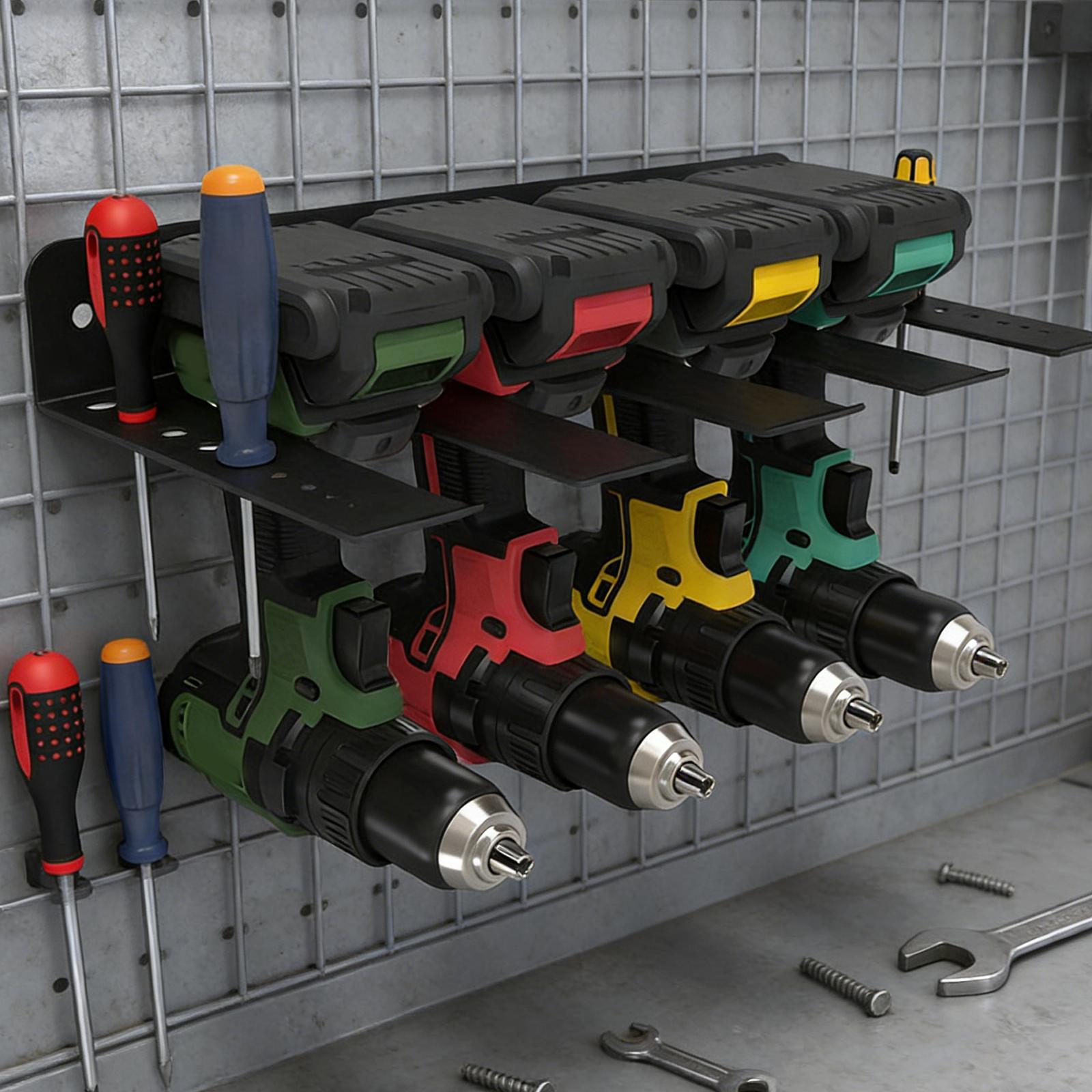 Electric Drill Holder with Scr - огляд і ціна Power Tools Rack